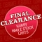 Final Clearance at Reader's Digest