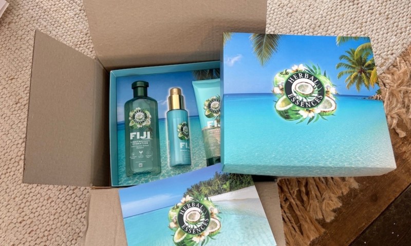 Box of Herbal Essences products