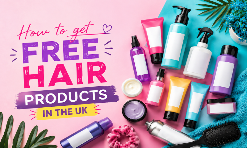 Hair care products on a table