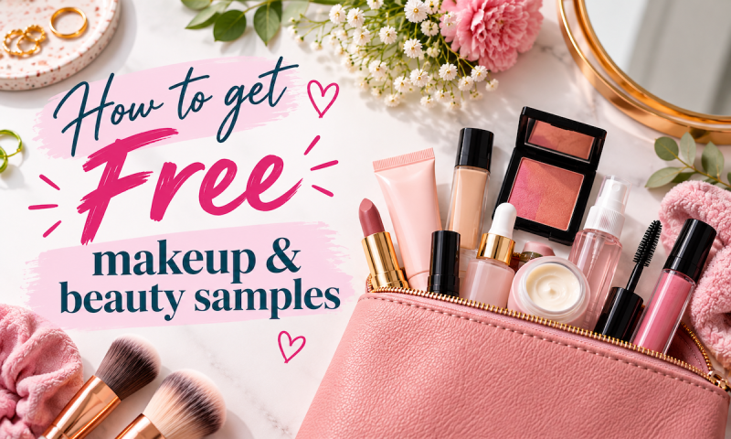 Makeup and beauty products on a table